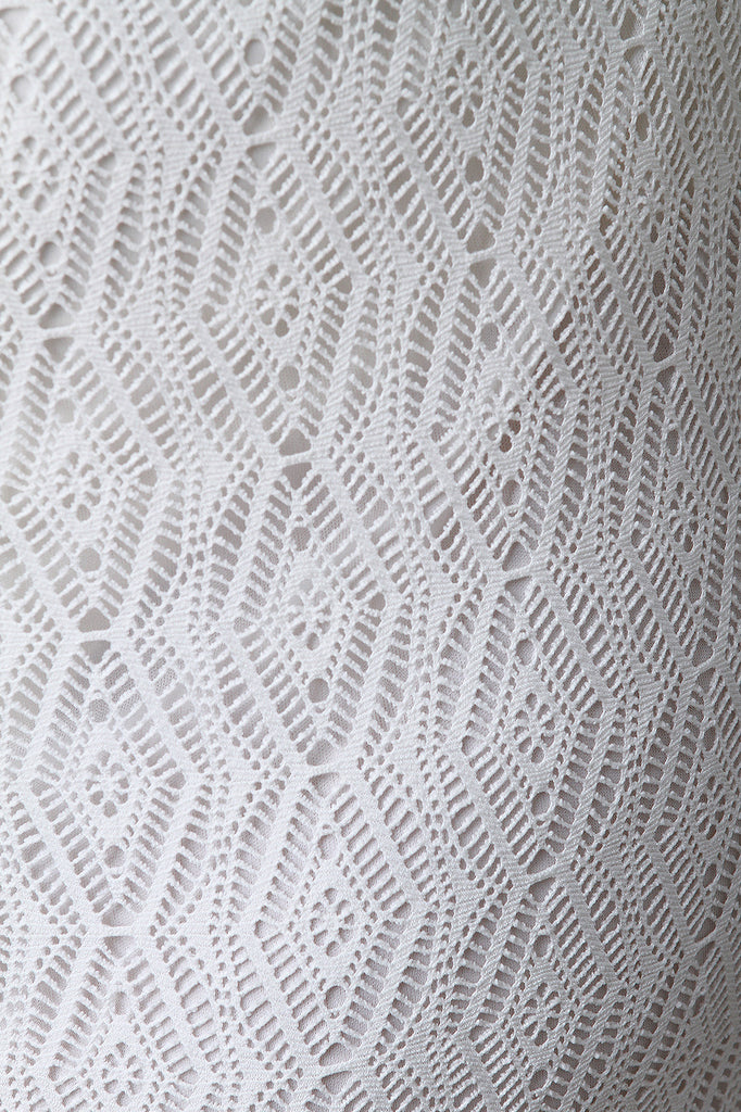 Crochet Side Slit Maxi Skirt