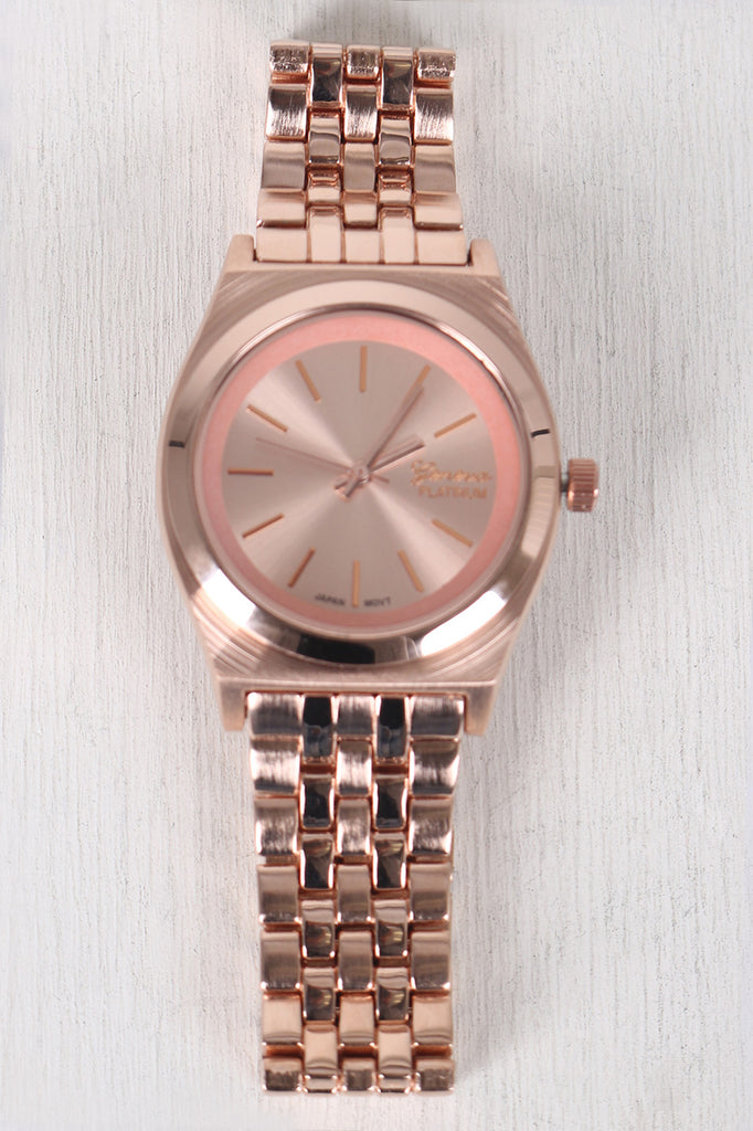 Slim Metallic Boyfriend Watch