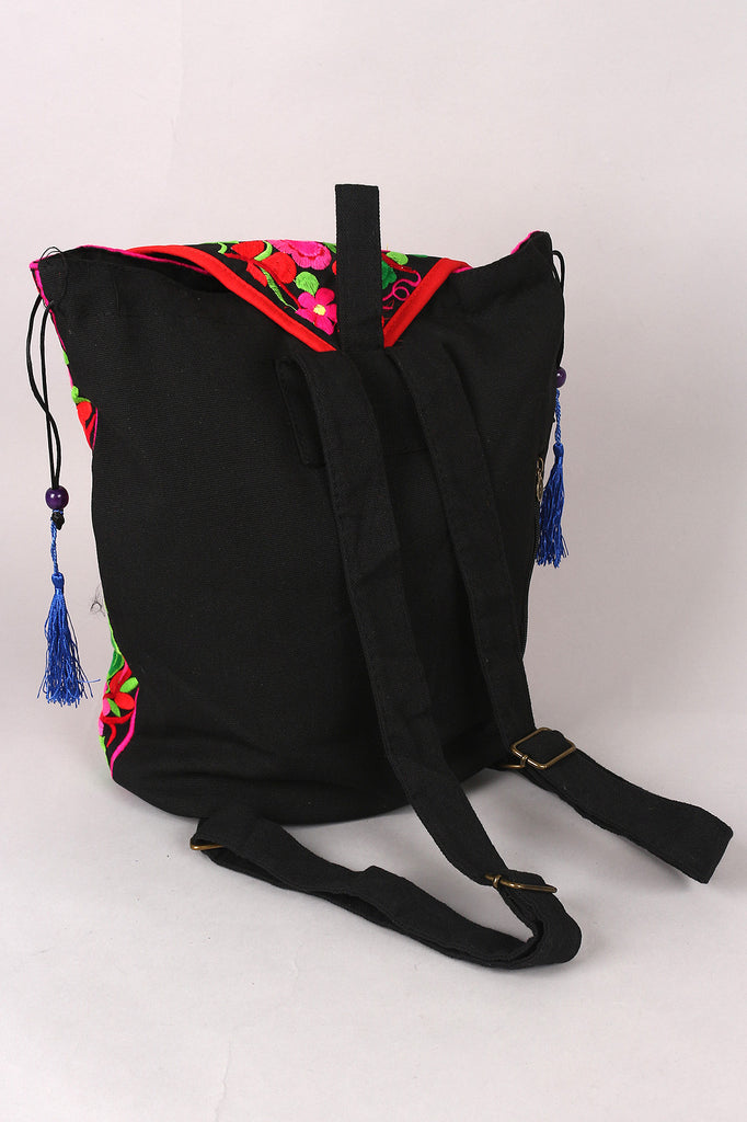 Oriental Lotus Tassel Backpack