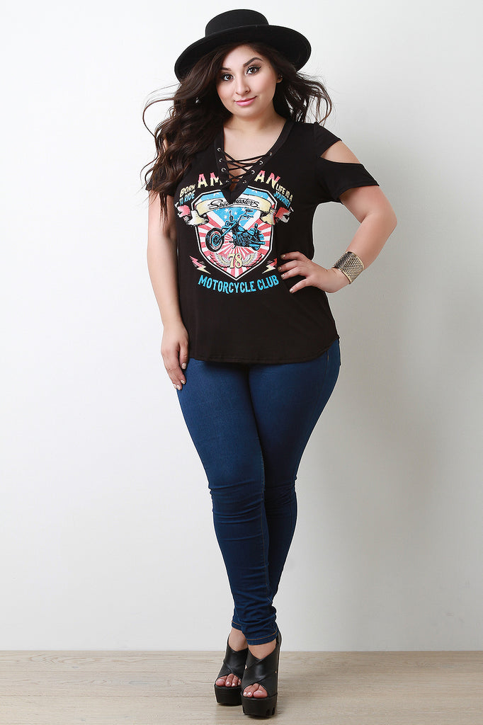 Motorcycle Club Vintage T-shirt Top