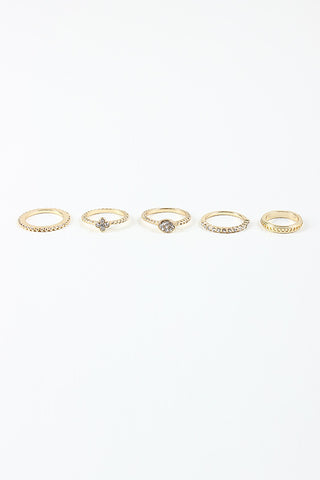 Bold Rhinestones Multi Ring