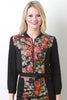 Floral Leatherette Jacket