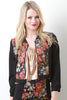 Floral Leatherette Jacket