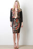Floral Leatherette Jacket
