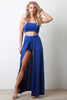 Tube Top With Open Front Maxi Skirt Matching Set