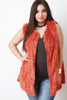 Open Front Shearling Vest