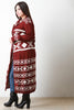 Geo Aztec Longline Cardigan
