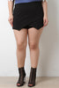 Asymmetrical Overlap High Waisted Shorts