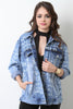 Unique Random Letter Denim Jacket