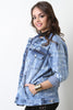 Unique Random Letter Denim Jacket