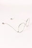 Oversized Clear Lens Ball Accent Butterfly Glasses
