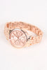 Rhinestone Accent Chronograph Watch