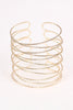 Overlapping Crisscross Cuff Bracelet
