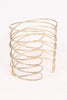 Overlapping Crisscross Cuff Bracelet