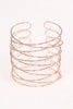 Overlapping Crisscross Cuff Bracelet