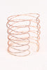 Overlapping Crisscross Cuff Bracelet