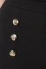 Choker Bardot Decor Button Jumpsuit