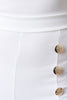 Choker Bardot Decor Button Jumpsuit