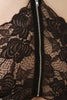 Sleeveless V-Neck Floral Lace Back Jumpsuit