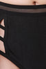 Mesh Mock Neck Caged Bikini Set
