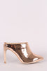 Patent Pointy Toe Stiletto Mule Heel