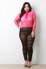 Mid Rise Ruched Mesh Leggings