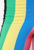 Color Panel Flare Pants