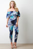 Floral Flutter Bardot Jumpsuit