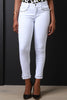 Eyelet Lace Up Accent Skinny Jeans