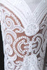 Embroidered Scalloped Hem Palazzo Pants