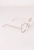 Simple Oversized Clear Lenses Cat Eyed Glasses