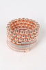 Metallic Wire Wrap Around Bead Bracelet