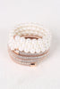 Metallic Wire Wrap Around Pearl Bracelet