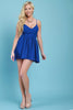 Ruched Waist Strappy Back Sleeveless Romper