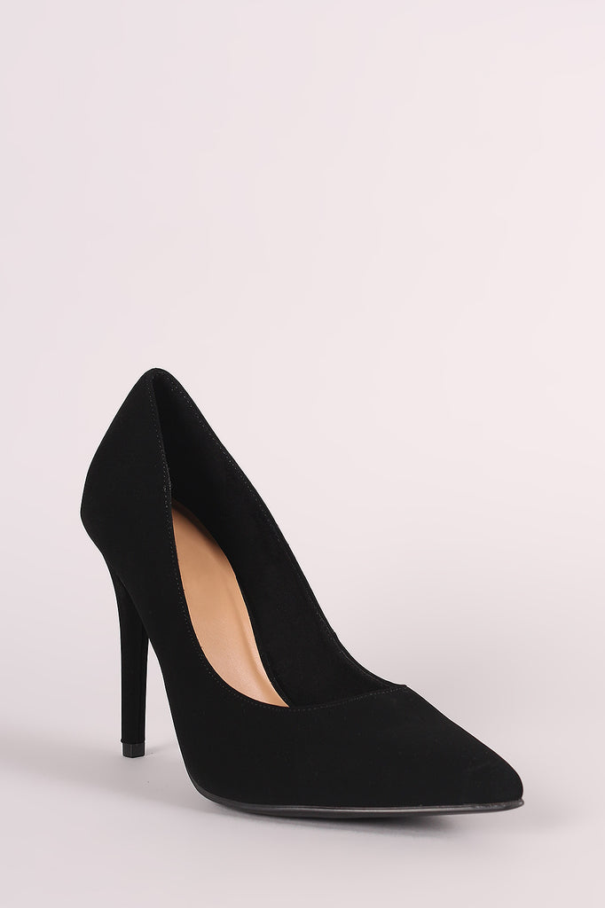 Anne Michelle Nubuck Pointy Toe Pump