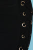 Grommet Corset Side Lace-Up Mid Rise Pants