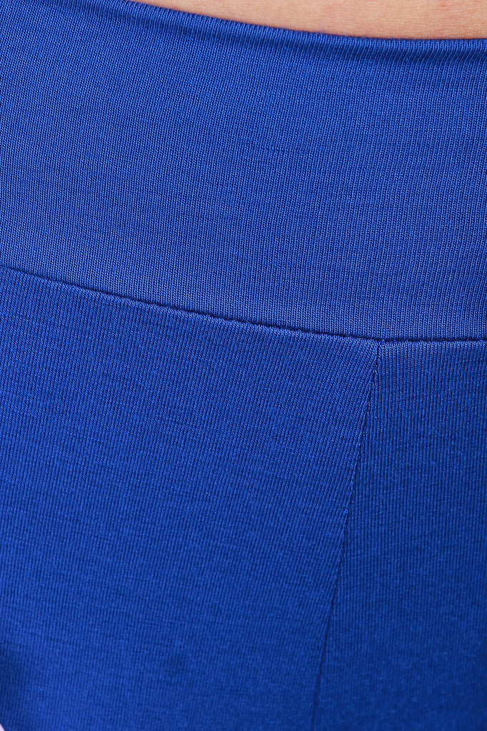 High Rise Jersey Knit Palazzo Pants