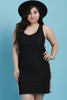 Crochet Detailed Sleeveless Denim Mini Dress