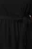 Surplice V-Neck Self-Tie High Low Maxi Dress
