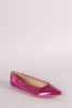 Mirror Metallic Pointy Toe Ballet Flat