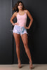 Slashed Soft Knit Sleeveless Bodysuit