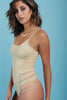 Slashed Soft Knit Sleeveless Bodysuit