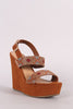 Bamboo Suede Tribal Beads Wedge
