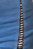 High Waisted Vegan Leather Lattice Side Denim Shorts