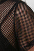 Mesh Cropped Front Cutout Maxi Top