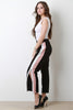 High Rise Zippered Side Stripe Relaxed Pants