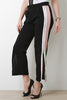 High Rise Zippered Side Stripe Relaxed Pants