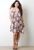Hibiscus V-Neck Trapeze Dress
