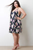 Hibiscus V-Neck Trapeze Dress