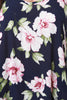 Hibiscus V-Neck Trapeze Dress